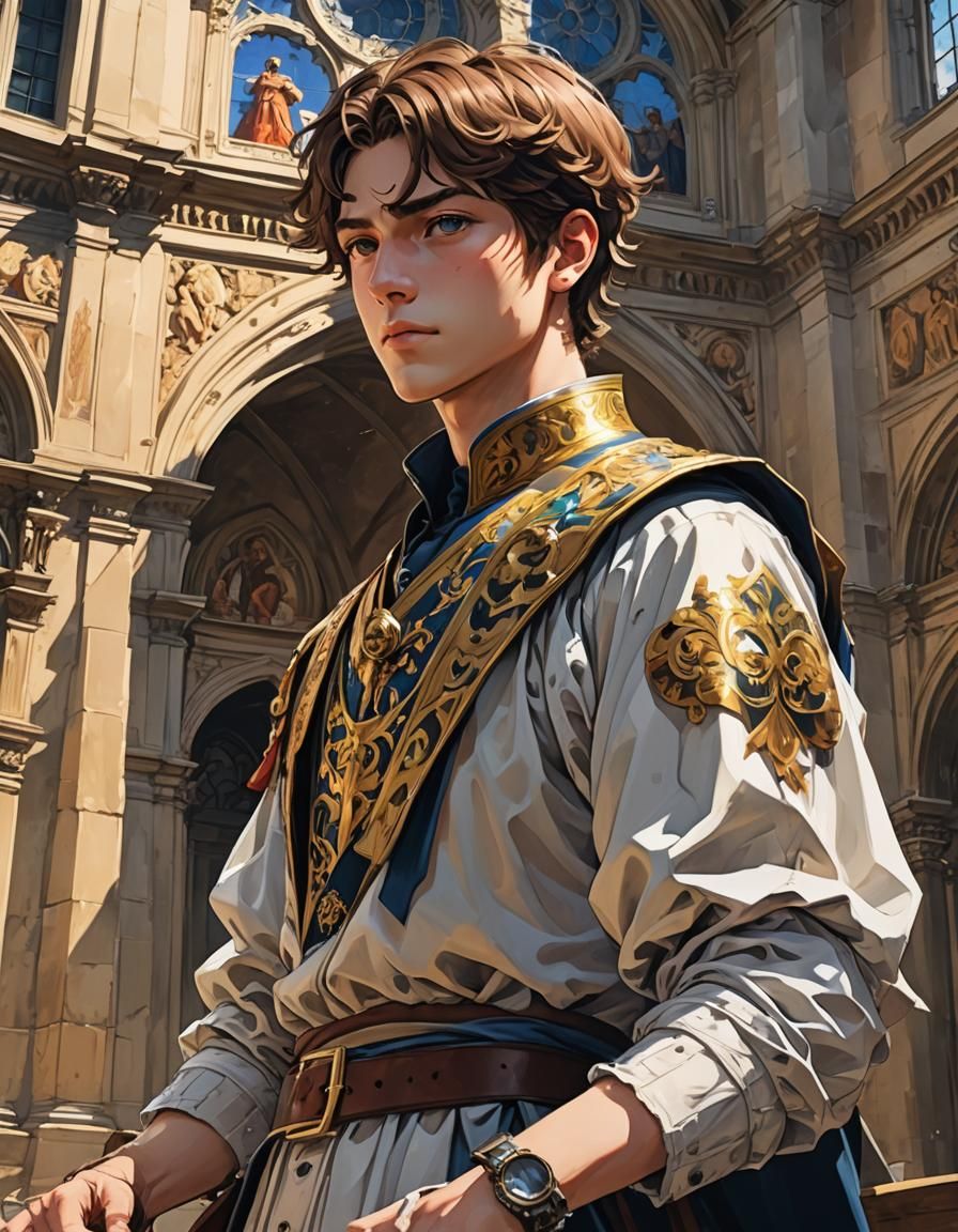 Renaissance Boy Painter: Manga Style Art