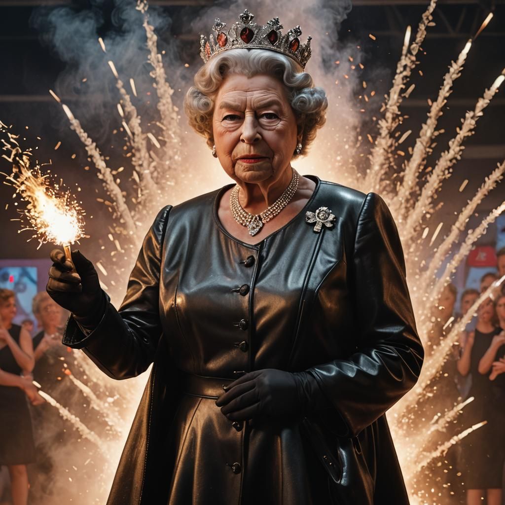 Queen Elizabeth as Sandy in CGI Portrait