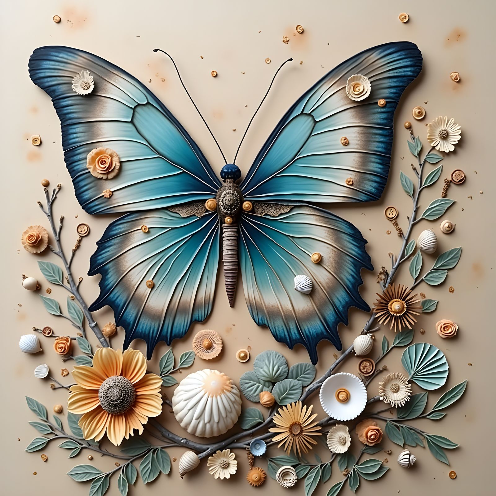 Whimsical butterfly 