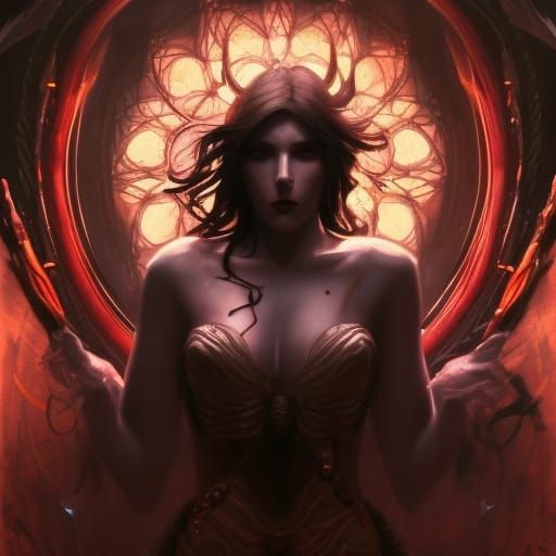 Lilith: Dark Fantasy Masterpiece in 8K Resolution