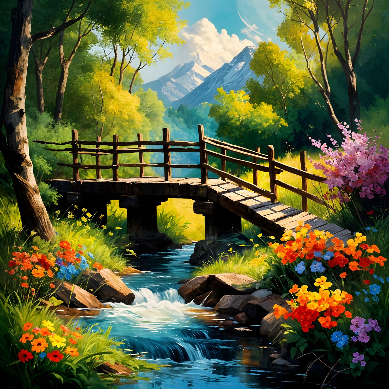 Max and Moritz Cause Chaos on a Wooden Bridge