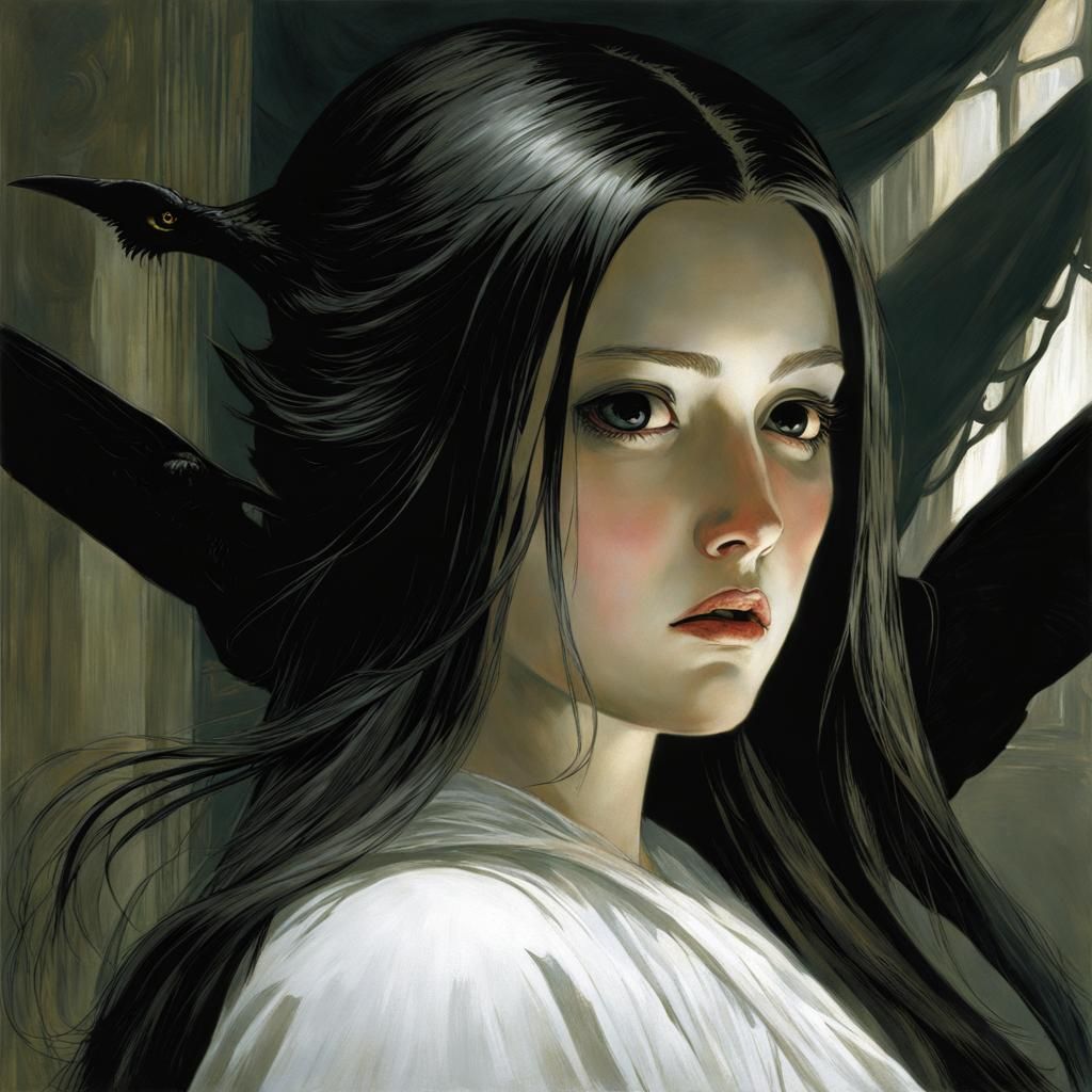 Gothic Horror Scene in the Style of Doré