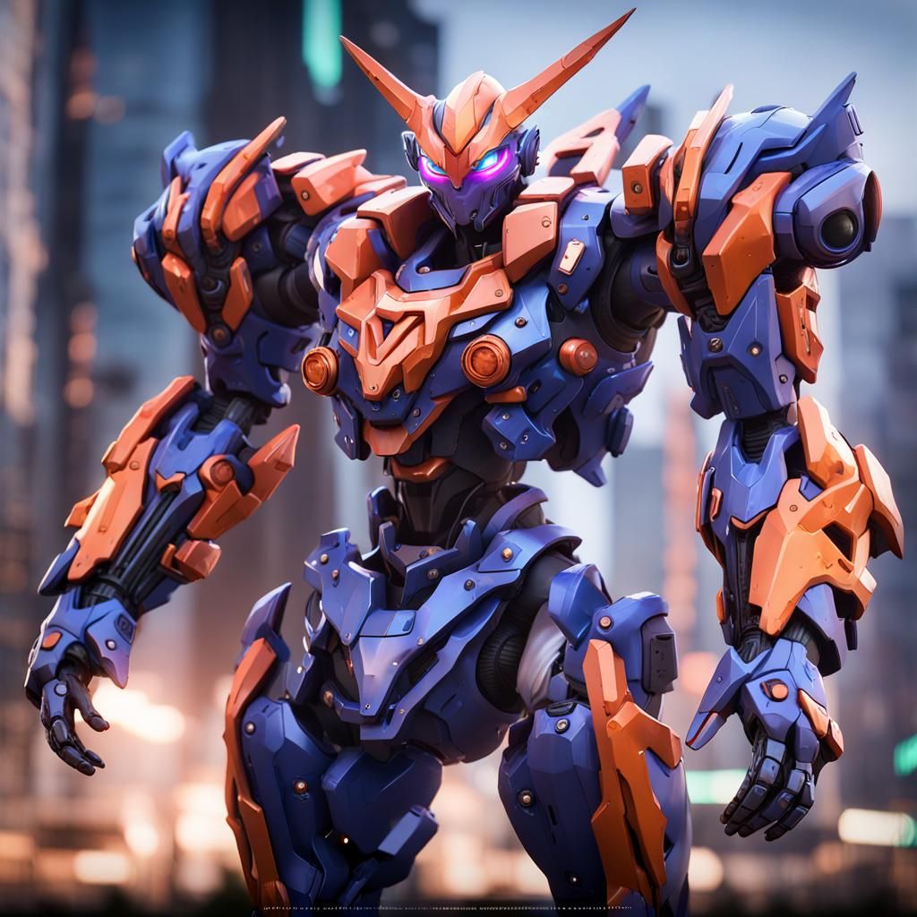 Evangelion-Style Mecha Phylax from Mobile Legends in 3D