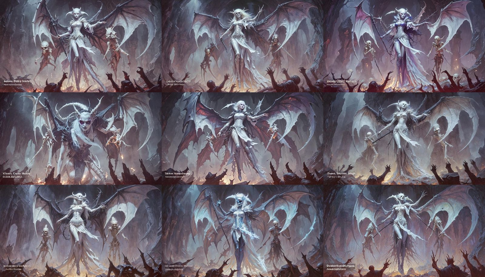 Vampire Alien Woman in Cavern of Lost Souls