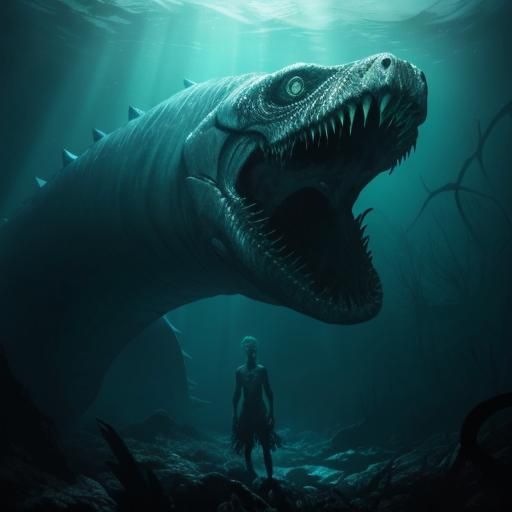 Eldritch Sea Serpent: An Underwater Horror Concept
