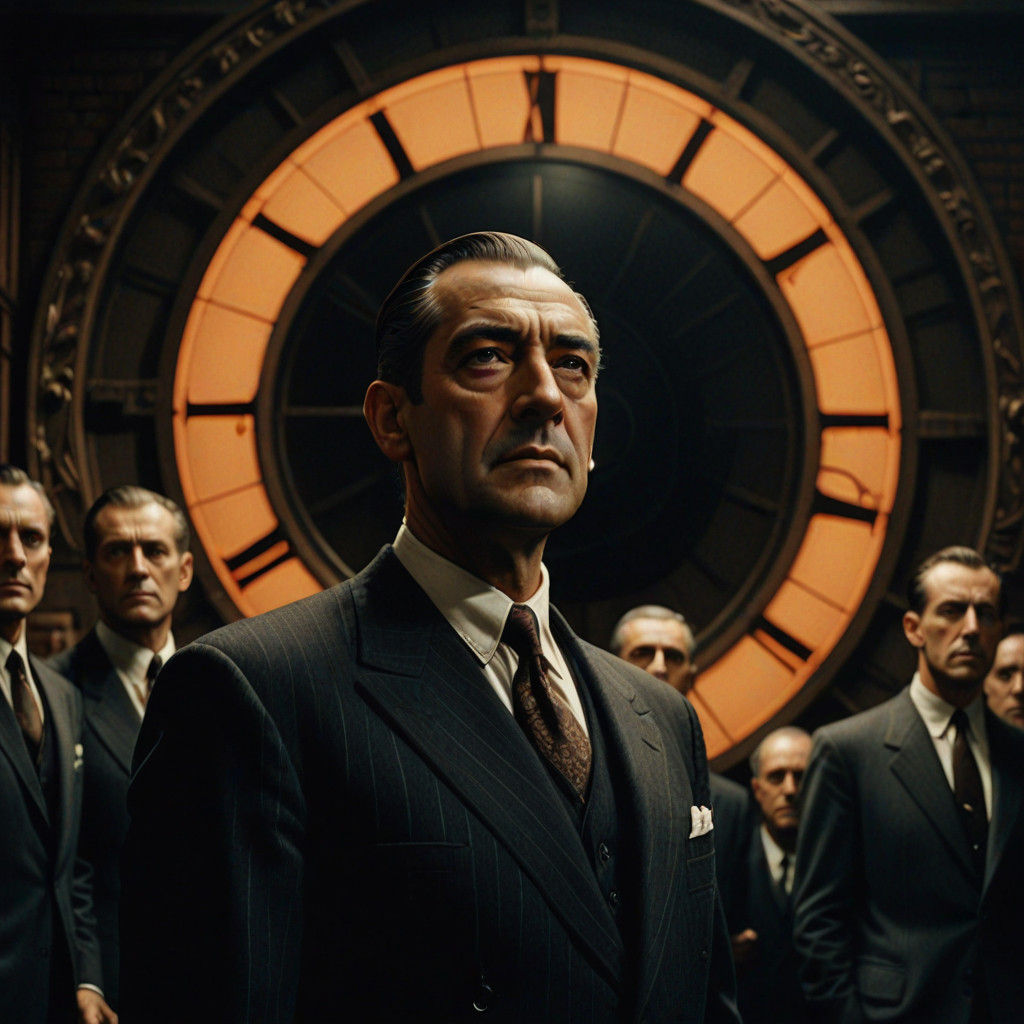 Men in Suits Gaze Up at the All-Seeing Eye