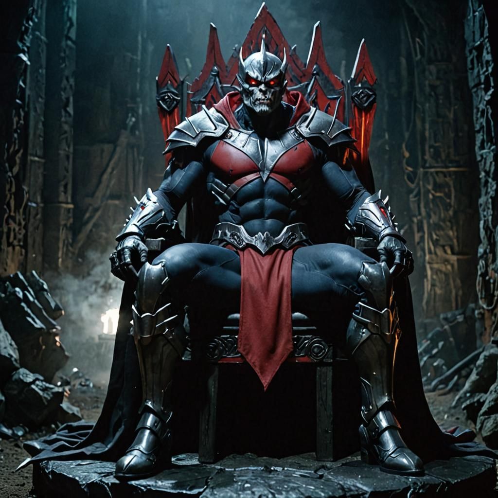 Hordak on Throne in Fright Zone, Cinematic Still