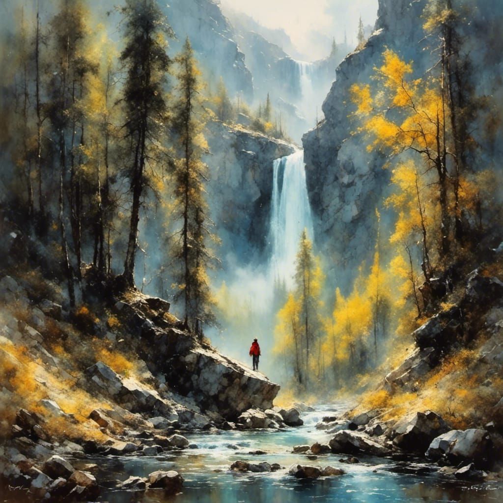 Melancholy Silhouette of Loss and Distance