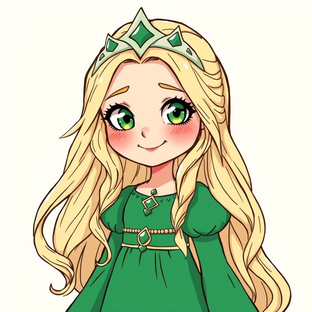 Norse Goddess Fréyja as Adorable Retro Comic Character