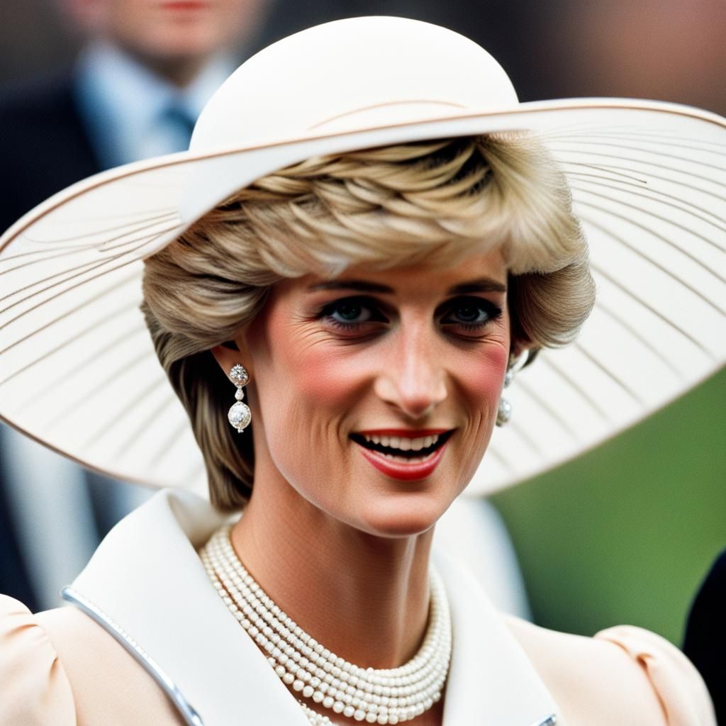 Iconic Portrait of Princess Diana of Wales