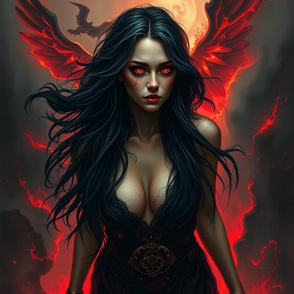 A Powerful Woman Navigates a Chaotic Landscape of Dark Thoug...