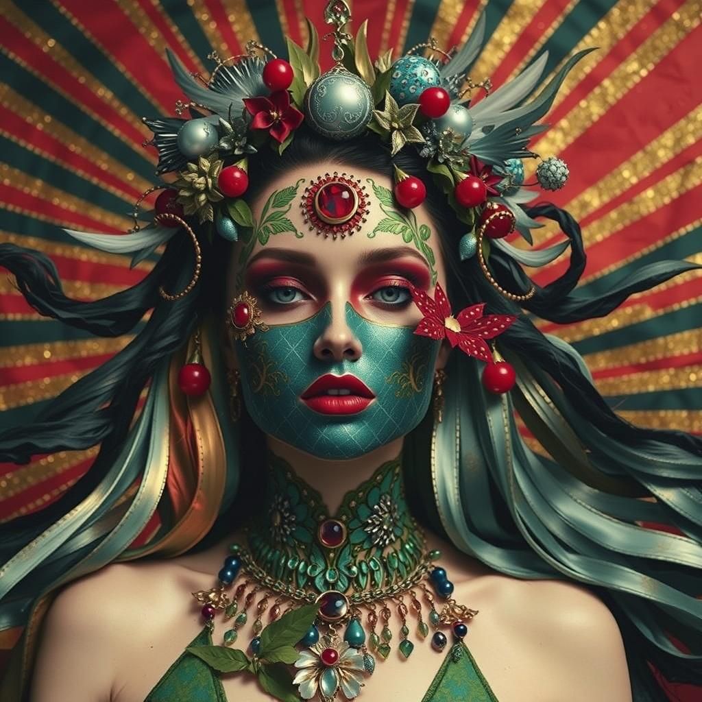 Vibrant Saturated Design Generated by AI