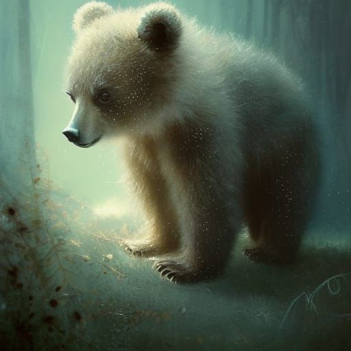 Baby bear first steps