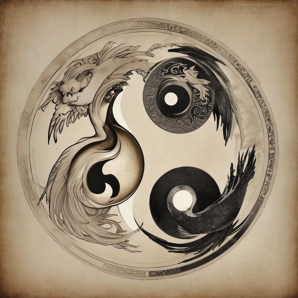 (Taiji governs yin yang maintaining the balance in the world...