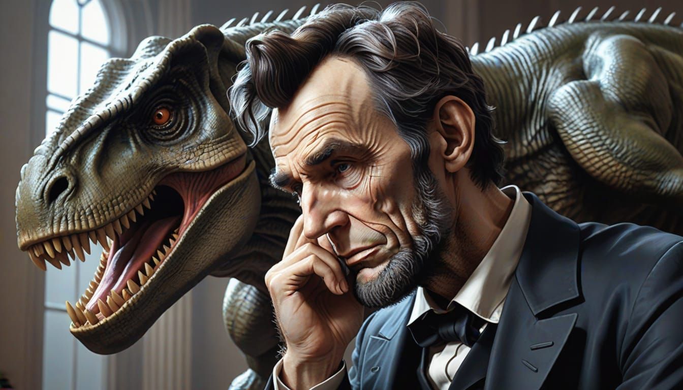 Tired Leader Surrounded by Ancient Beasts