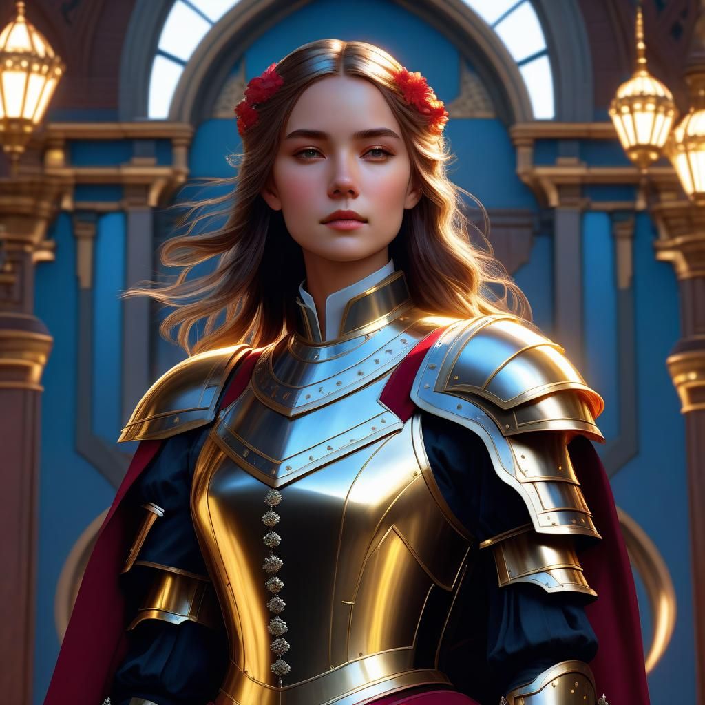 Victorian Princess at Peace in Armour