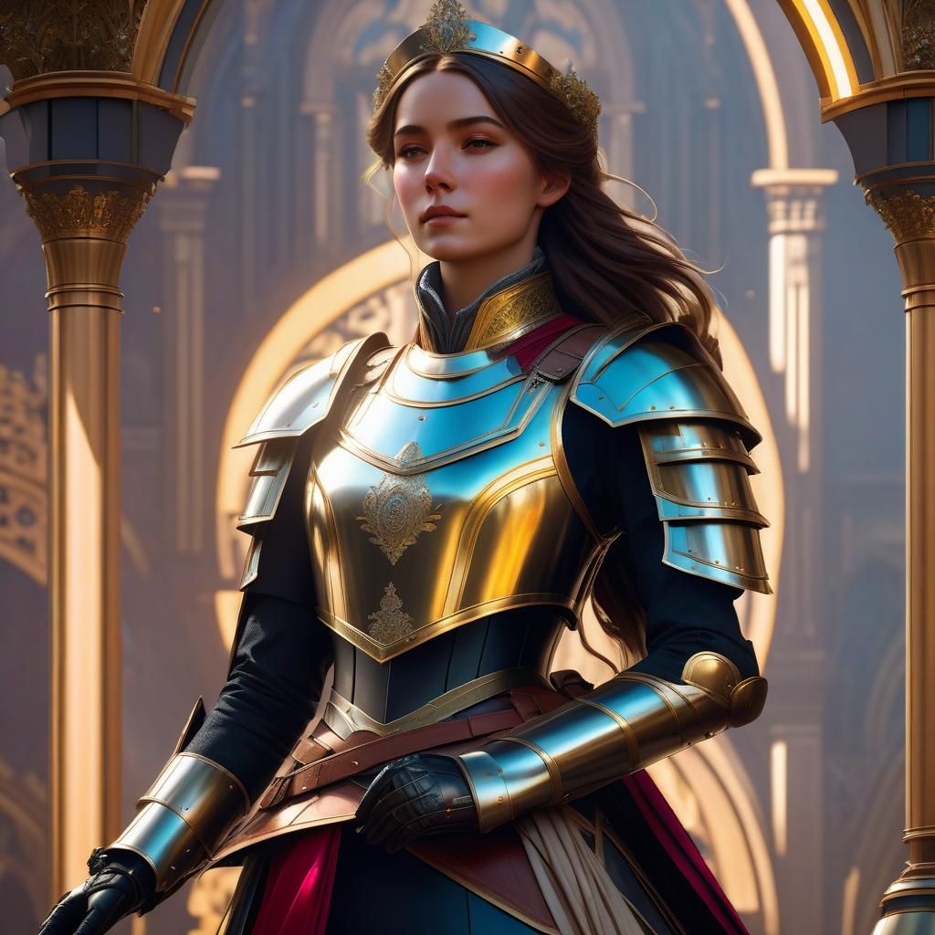 Victorian Princess in Armor Concept Art