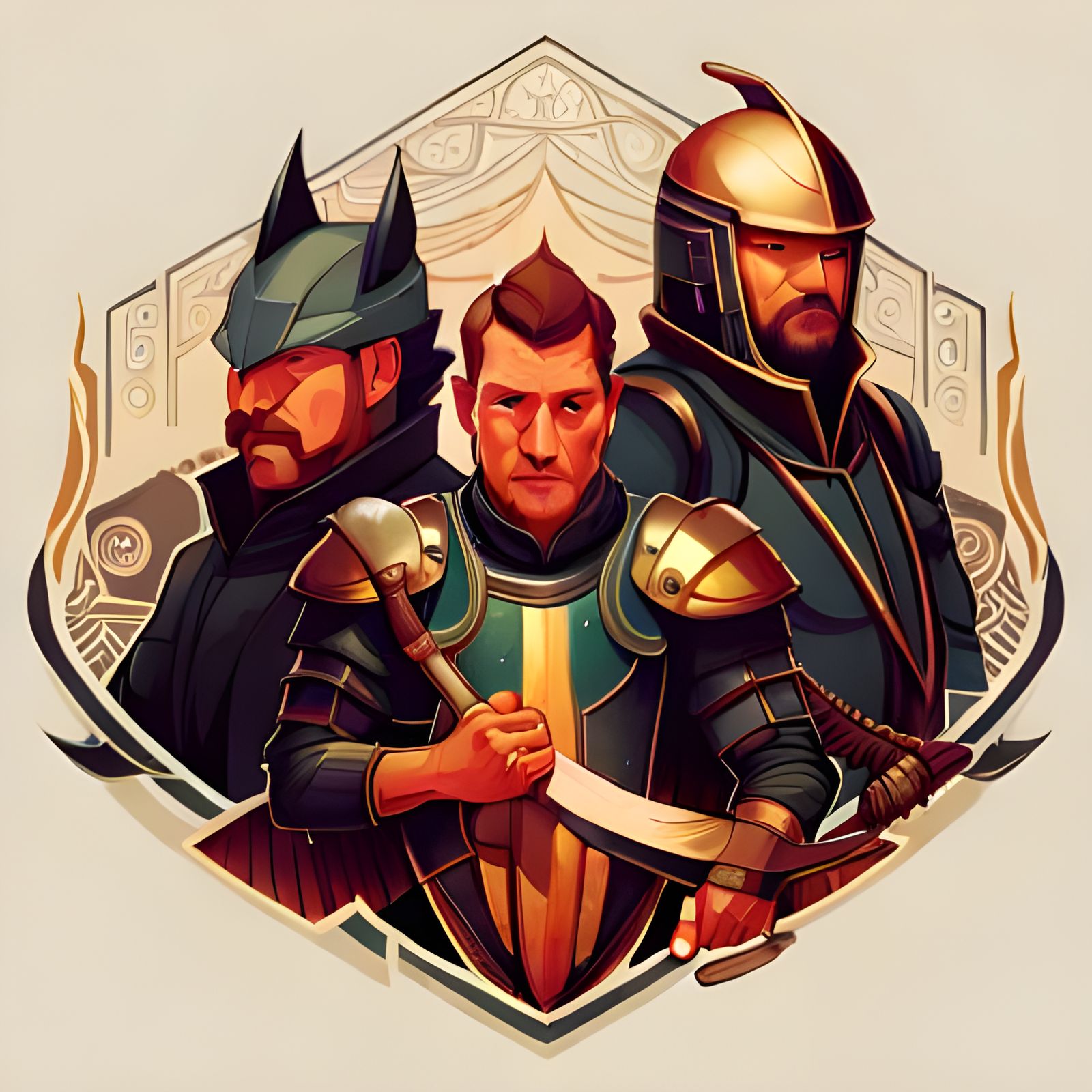 Hyperdetailed Armored Knights in Digital Art