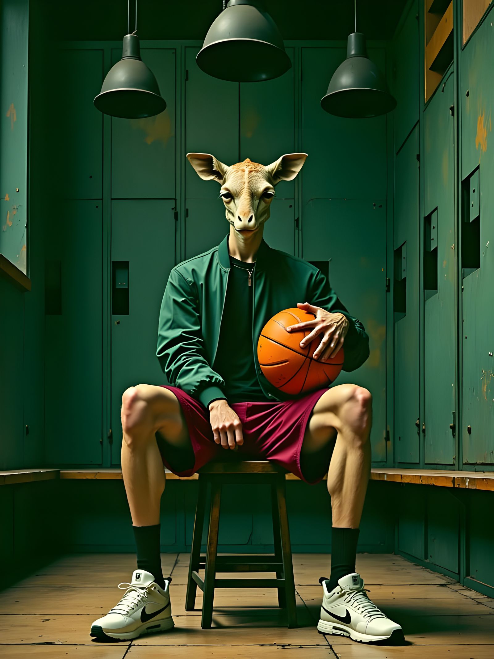 Young Man Embracing His Therianthropic Nature in a Moody Loc...