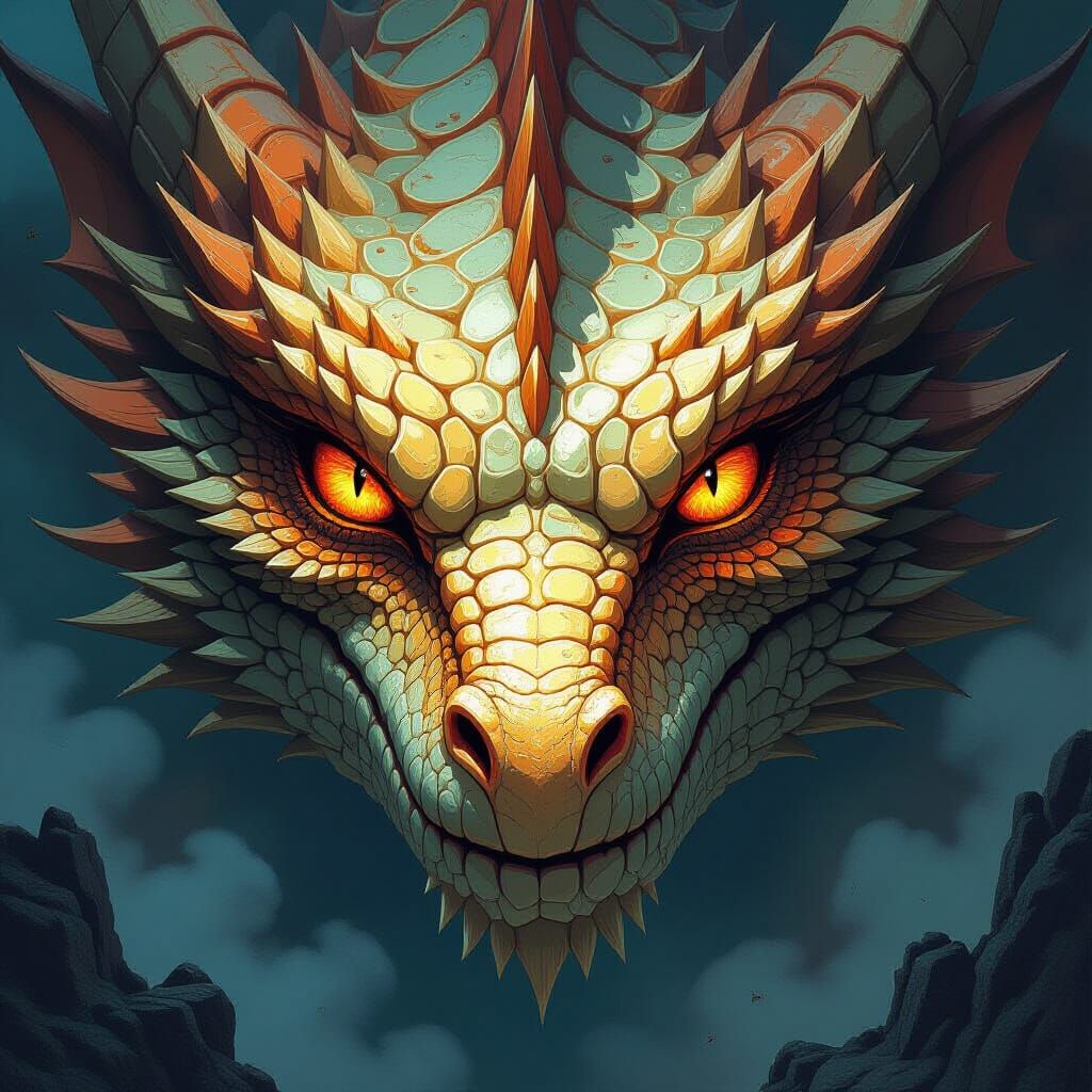 Dragon Eye Close-Up: High Fantasy Detail