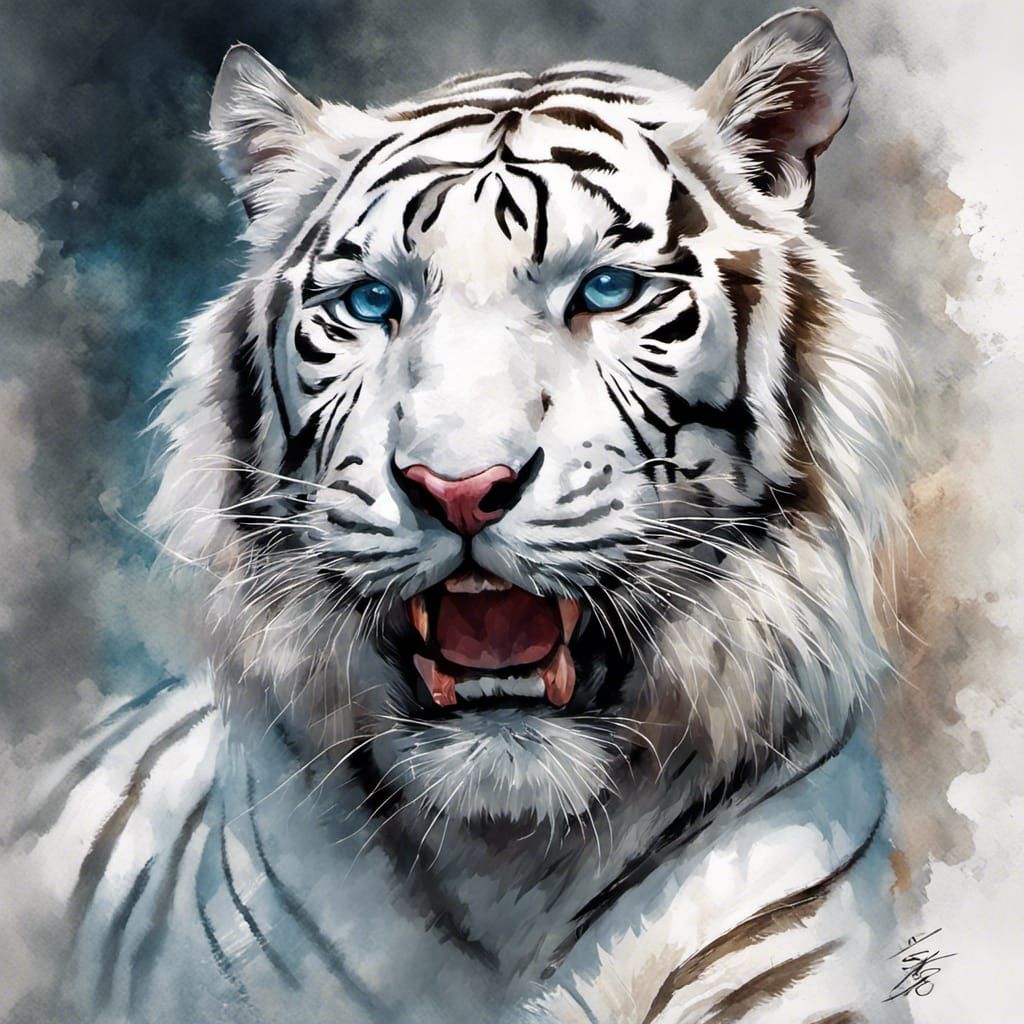 White Tiger ~ Portrait