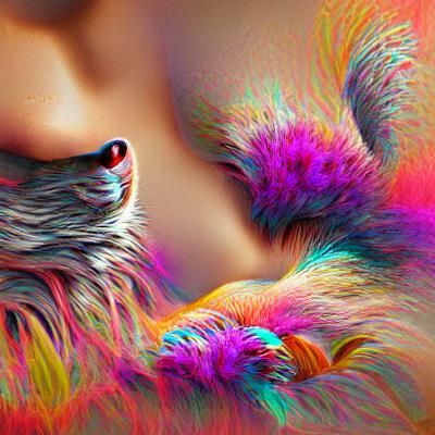 Detailed 8K Photoillustration of a Furry Character