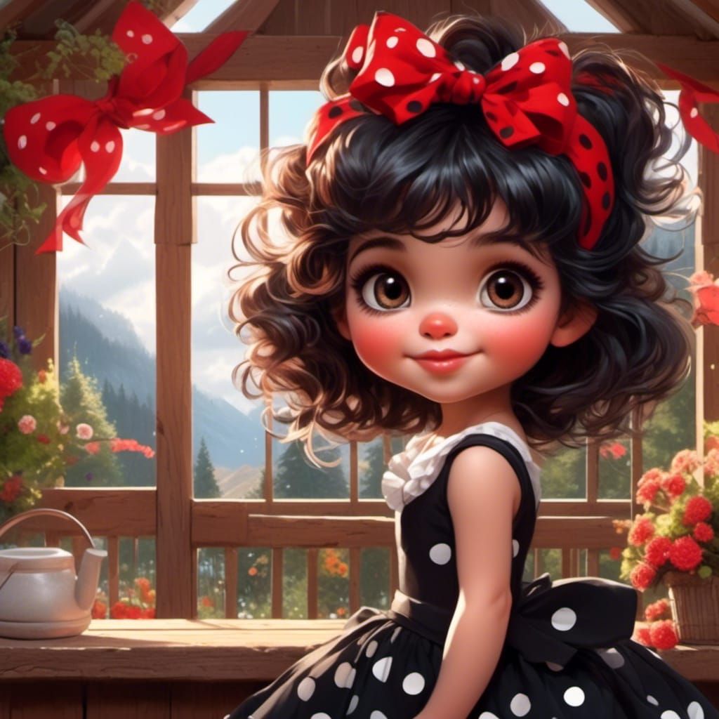 cute black-haired baby