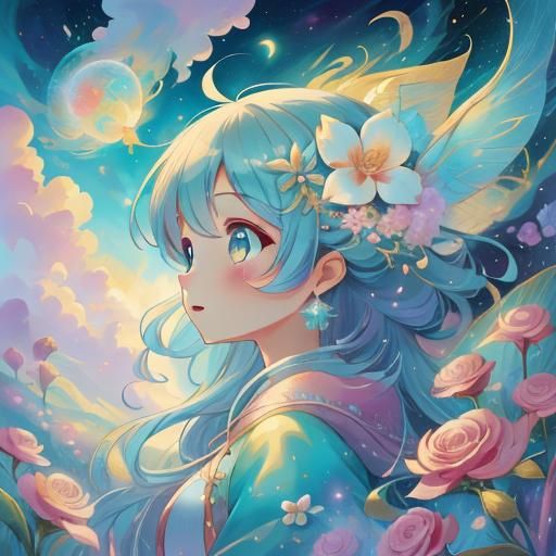 Magical Swirling Dreamscape: Hyperdetailed Fantasy Illustrat...