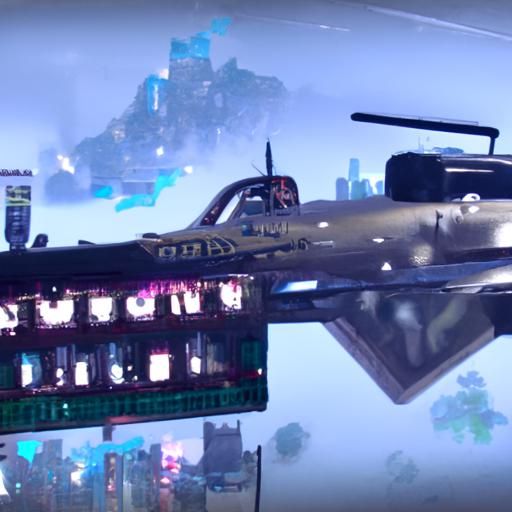 War Thunder B-17 Cyberpunk City Bombing
