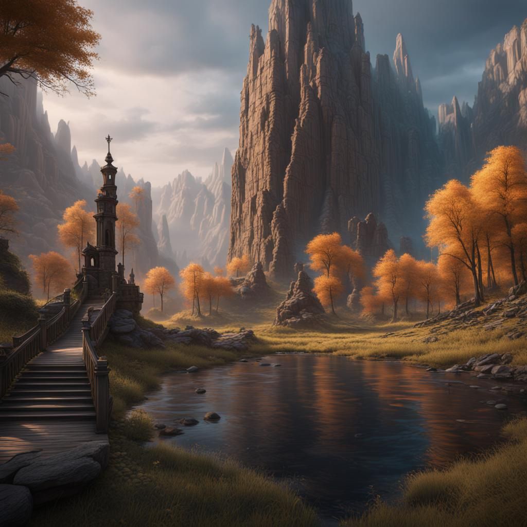 Detailed Matte Painting of Erling Haaland