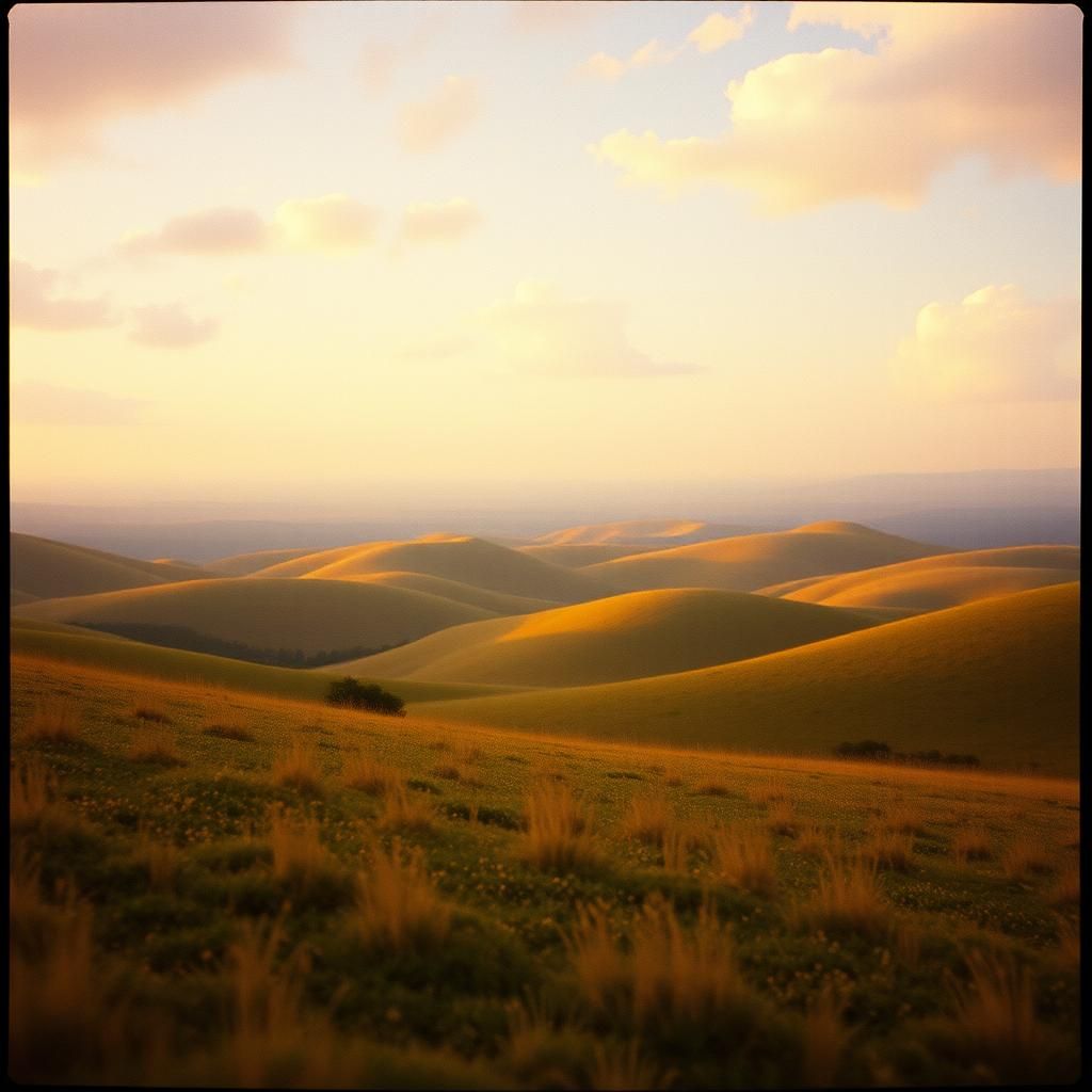 Rococo Landscape with Abstract Elements in Dreamy Soft Focus