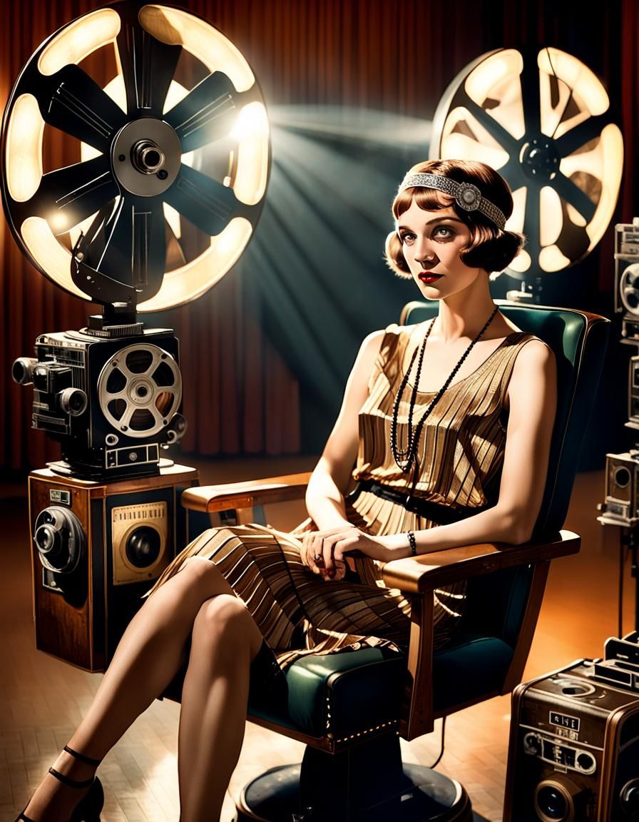1920s Cinema Portrait in Esao Andrews Style