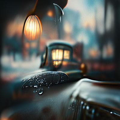 Evocative Film Noir Scene of Past Memories