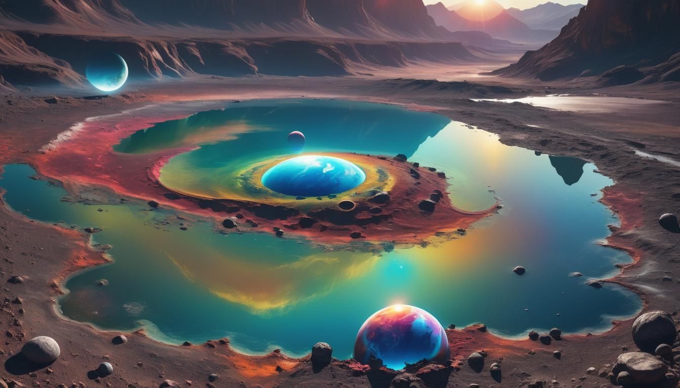 Double Exposure: Earth and Alien Planet Reflections