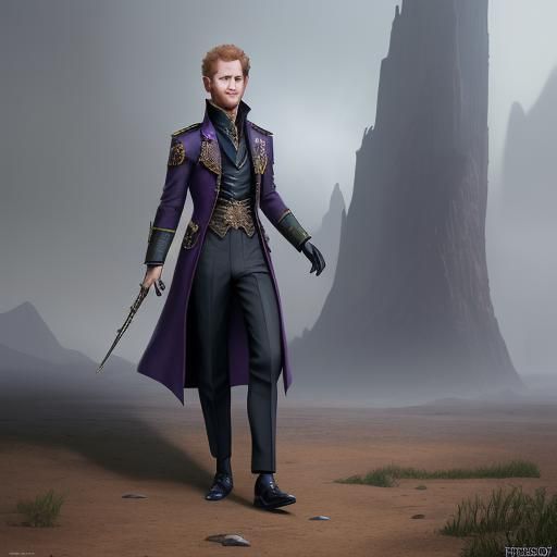 Prince Harry in Heels: A Fantastical Matte Painting