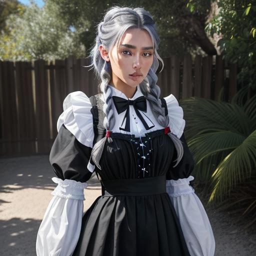 Grayfia Lucifuge in Real Life as French Maid