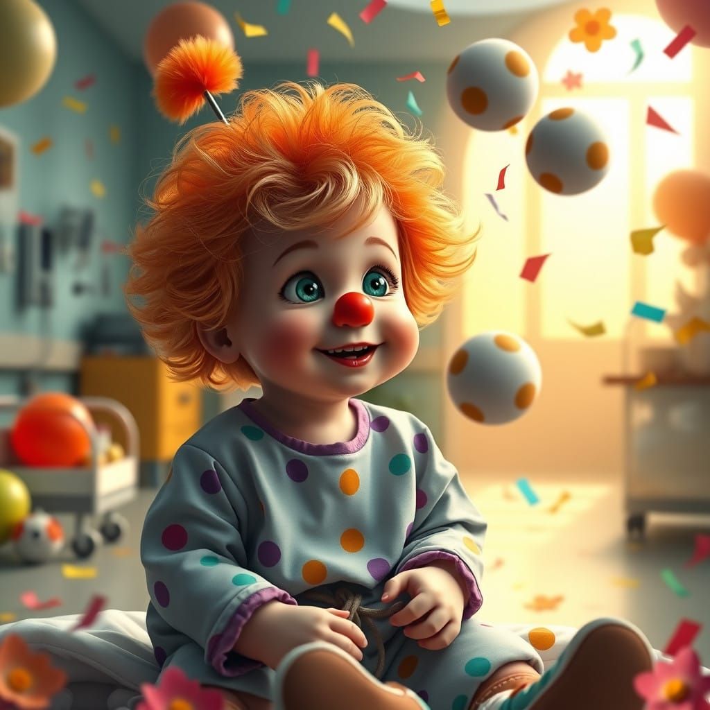 Whimsical Hospital Scene in Fantasy Concept Art Style