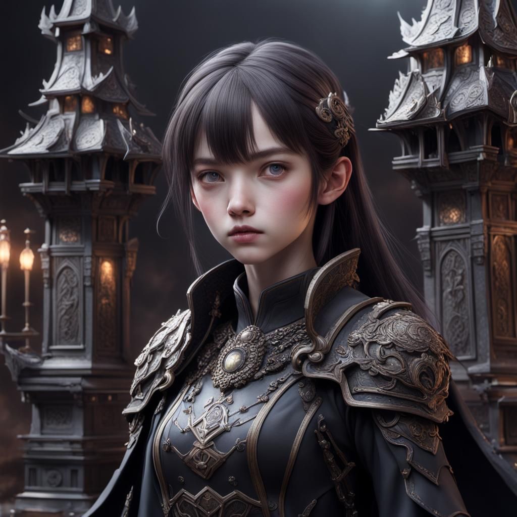 Hyperrealistic Sorcerer in Detailed Matte Painting