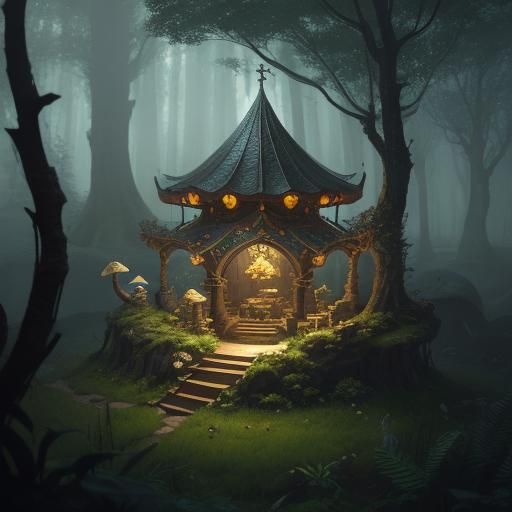 a Gnome eating Swiss cheese