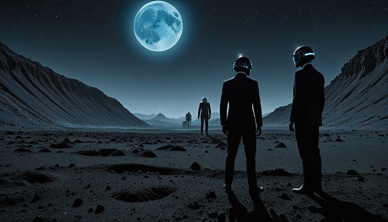 Men in Black on Moon's Edge