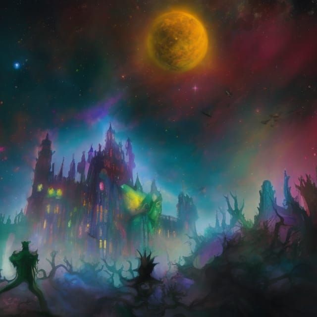 Psychedelic Universe: Castle and Monsters