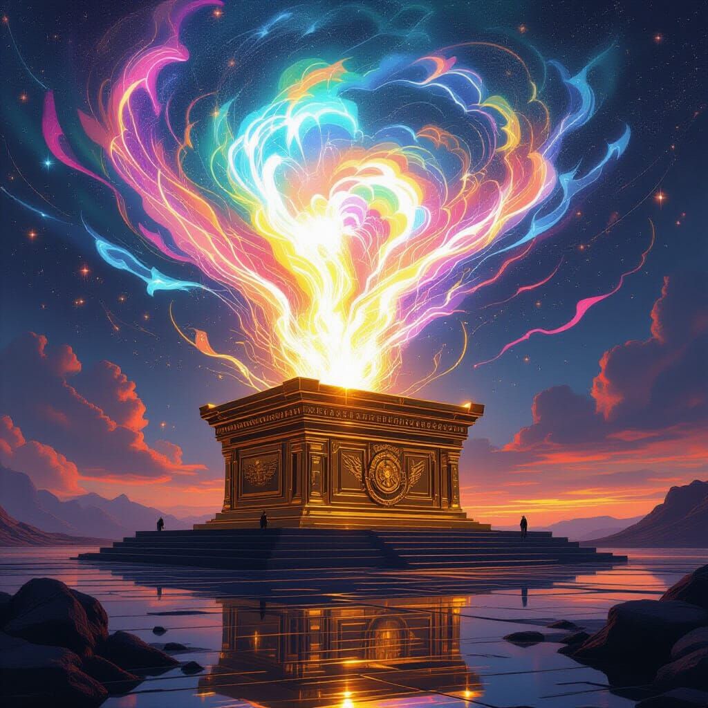 Golden Ark Alters Reality in Cyberpunk Style