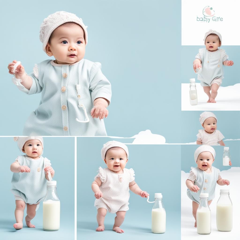 Baby Girl: Four Stages of Development