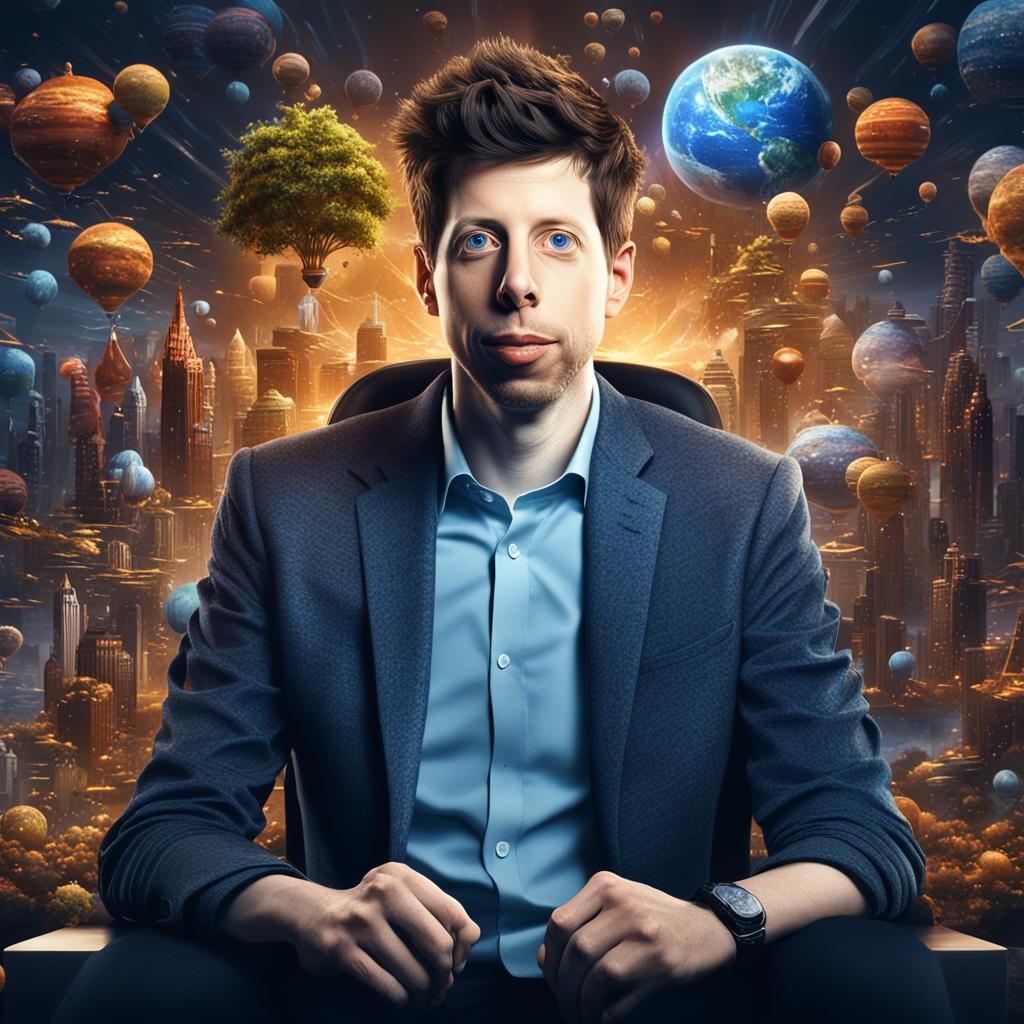 Detailed Portrait of Sam Altman in Unreal Engine