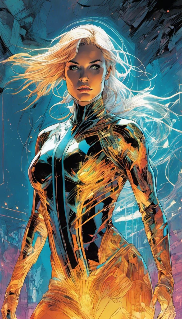 Ethereal Invisible Woman in Thermal Imaging