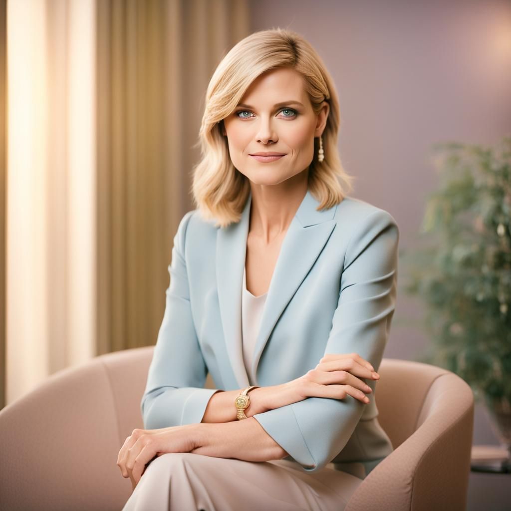 Elegant Portrait of a Young Woman in Soft Focus