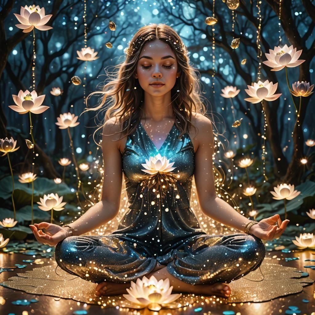 Sparkling Flowers in Bloom