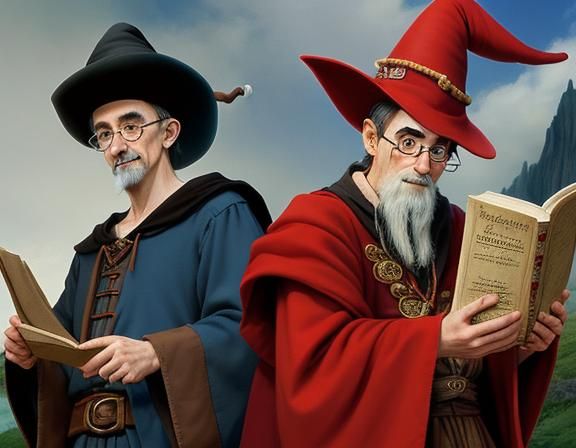 Rincewind and Pratchett AI Interpretation