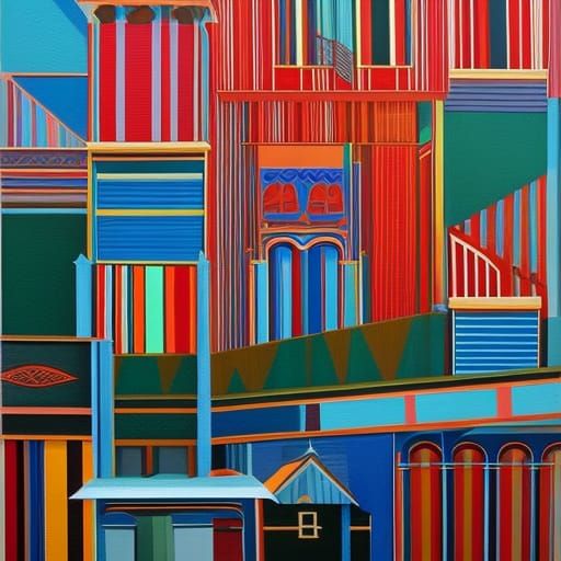 Birds of Paradise: Surrealist Oil Painting