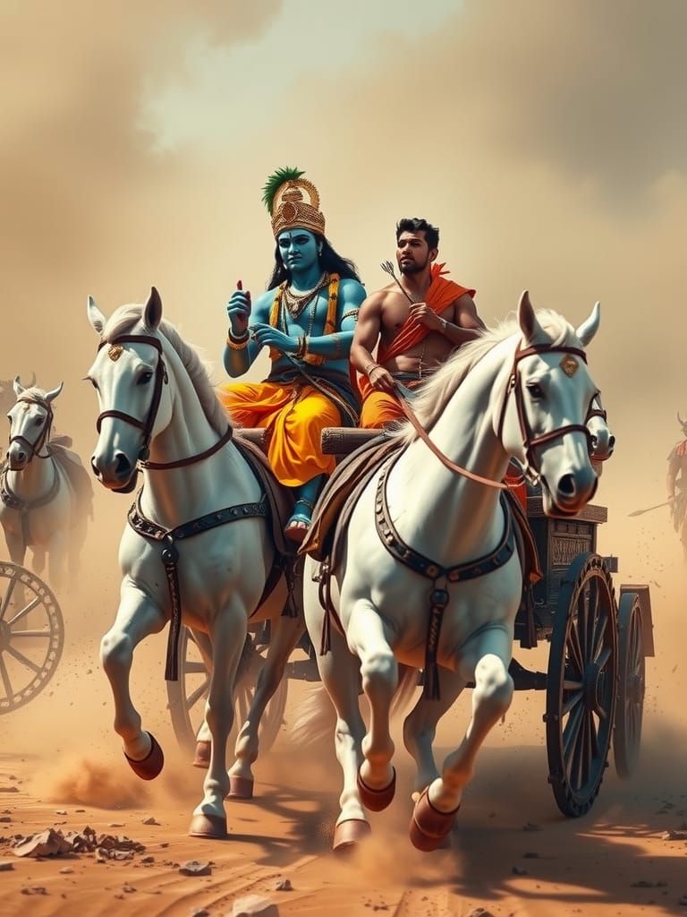 Divine Warriors Charge into Ancient Battle